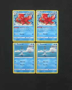 2x Octillery 037/163 RARE Remoraid 036/163 Battle Styles Pokemon TCG Card NM - Image 1