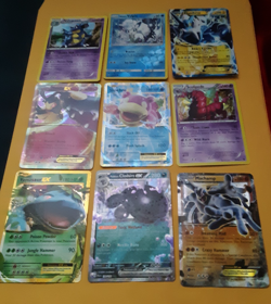 9 Pokemon Cards Card lot Thundrus BW81 Nidoqueen Machamp - Image 3