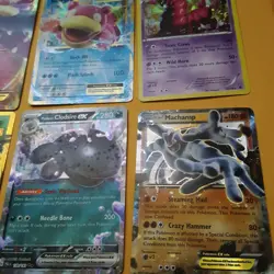 9 Pokemon Cards Card lot Thundrus BW81 Nidoqueen Machamp - Image 4