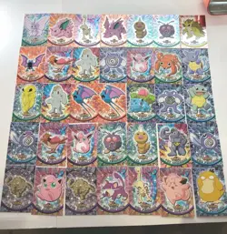 Vintage Pokemon TOPPS TV Animation Edition 56 card lot In Original Tin 7 Chrome - Image 2