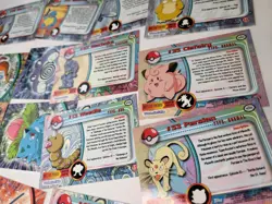 Vintage Pokemon TOPPS TV Animation Edition 56 card lot In Original Tin 7 Chrome - Image 3