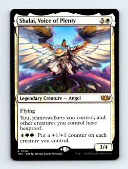 #130 2025 Tarkir: Dragonstorm Commander TDC Shalai, Voice of Plenty Rare - Image 1
