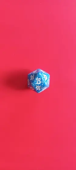 Future Sight Spindown Life Counter D20 Dice MTG Magic the Gathering Blue - Image 3