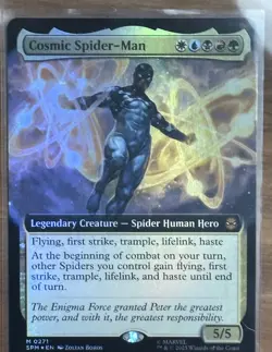 Cosmic Spider-Man (Extended Art FOIL) Marvel's Spider-Man MTG - NM #127 - Image 1