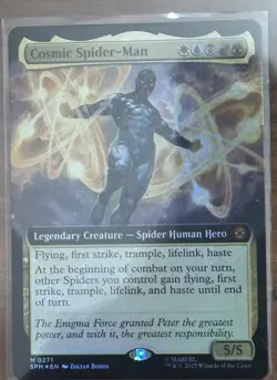 Cosmic Spider-Man (Extended Art FOIL) Marvel's Spider-Man MTG - NM #127 - Image 2