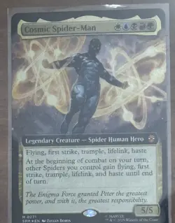 Cosmic Spider-Man (Extended Art FOIL) Marvel's Spider-Man MTG - NM #127 - Image 3