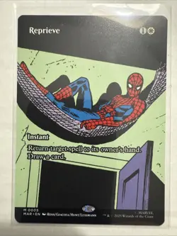 MTG Reprieve 0005 Regular (Borderless) Marvel's Spider-Man NM MAR - Image 1