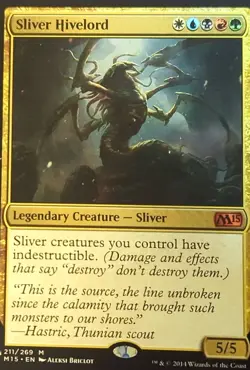 Sliver Hivelord (The List) + Free Copy of Horned Sliver - Near Mint - Image 1