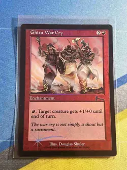 Magic the Gathering MTG Urza's Legacy GHITU WAR CRY Foil - Image 1