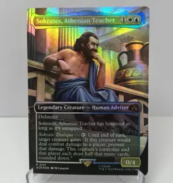 Sokrates, Athenian Teacher (Borderless) Universes Beyond: Assassin's Creed Foil - Image 1
