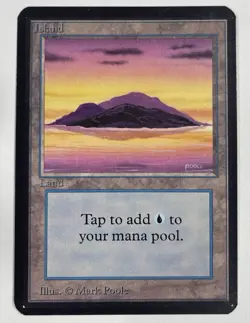 Island Purple Alpha NM Near Mint MTG Magic The Gathering A - Image 1