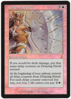 MTG Delaying Shield FOIL Odyssey Rare MP - Image 1