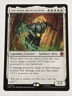 MTG Universes Beyond: Spider-man Anti-Venom, Horrifying Healer 0001 NM Mythic - Image 1