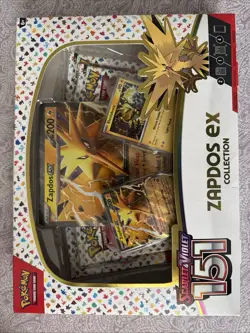Pokemon TCG Scarlet & Violet 151 Zapdos Ex Collection |BRAND NEW SEALED Pokemon - Image 1