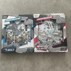 Pokemon TCG: Scarlet & Violet Black Bolt/White Flare Binder Collection- in hand! - Image 1