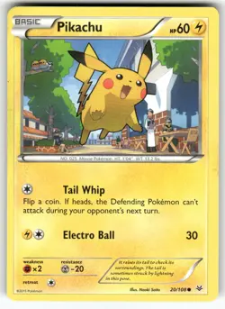 Pikachu XY - Roaring Skies Common Pokemon Lightly played - Image 1