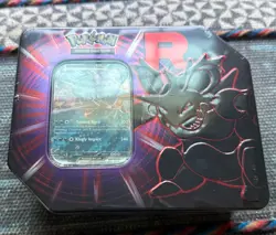SET OF (4) Destined Rivals Team Rocket Tin (Nidoking ex) - Sealed New - Pokemon - Image 3