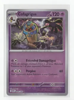 Pokemon TCG Cofagrigus Master Ball Pattern 040 White Flare Reverse Holo Nm - Image 1
