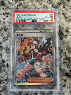 2025 Pokemon Hilda Sir 171/086 SV White Flare PSA 10 Gem Mint - Image 2