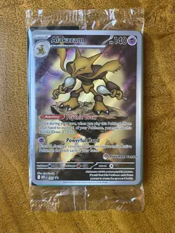 Pokemon Center Stamped Alakazam 009 Pokemon Mega Evolutions - ETB Promo Sealed - Image 1