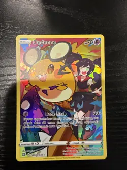 Pokemon Dedenne SWSH09 Brilliant Stars Trainer Gallery TG07/TG30 Ultra Rare NM - Image 1