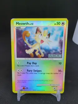 2008 Pokemon Diamond & Pearl Legends Awakened Meowth Reverse Holo #106/146 - Image 1