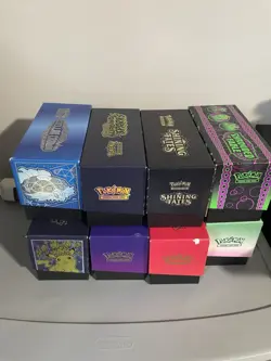 Pokemon Lot Of 8 ETBS Filled With 10+ LBS Of Pokemon Bulk, Cosmos Holos,Etc. - Image 1