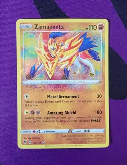 Zamazenta #102/185 Vivid Voltage Amazing Rare Holo Pokemon TCG - Image 2