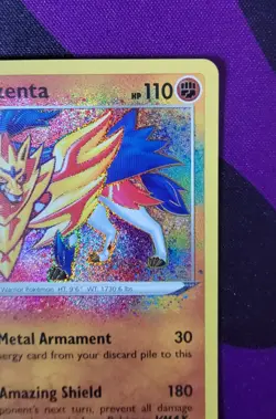 Zamazenta #102/185 Vivid Voltage Amazing Rare Holo Pokemon TCG - Image 4