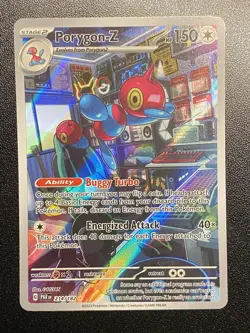 Porygon-Z Full Art IR 214/182 Pokemon TCG Paradox Rift Illustration Rare - NM - Image 2