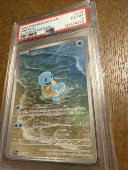 2023 Pokemon Scarlet & Violet En-151 Mew PSA 6 Squirtle Holo Illustration #170 - Image 1