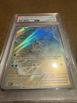 2023 Pokemon Scarlet & Violet En-151 Mew PSA 6 Squirtle Holo Illustration #170 - Image 3