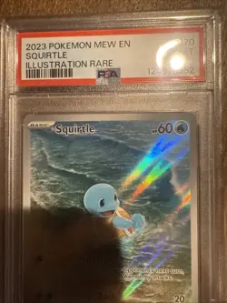 2023 Pokemon Scarlet & Violet En-151 Mew PSA 6 Squirtle Holo Illustration #170 - Image 4