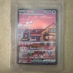 Mew ex SVP 053 Pokemon TCG Scarlet Violet 151 Black Star Promo Full Art - Image 1