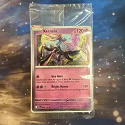 Pokemon Mega Evolution 2025 - Xerneas 2025 Bestbuy Stamped Promo NEW & Sealed - Image 1