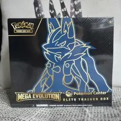Pokemon ME01 Mega Evolution Pokemon Center Elite Trainer Box Mega Lucario PC ETB - Image 1
