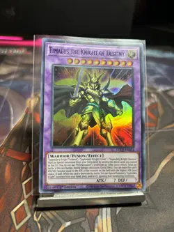 Yu-Gi-Oh! Timaeus The Knight Of Destiny 1st Ed. DLCS-EN054 Ultra (Purple) NM/LP - Image 1