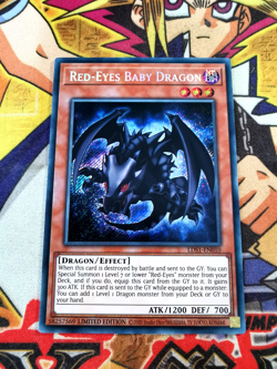 Red-Eyes Baby Dragon lds1-en010 Ltd Ed (NM+) Secret Rare Yu-Gi-Oh! - Image 1