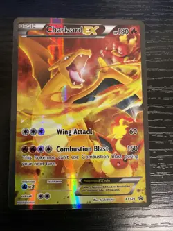 Pokemon Card Charizard EX XY121 Black Star Promo - Image 1