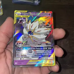 Solgaleo & Lunala GX 75/236 Cosmic Eclipse Ultra Rare Holo Pokemon Card NM - Image 2