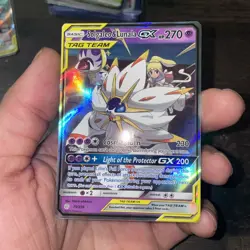 Solgaleo & Lunala GX 75/236 Cosmic Eclipse Ultra Rare Holo Pokemon Card NM - Image 3