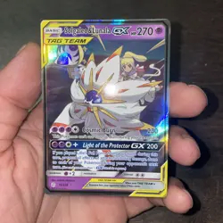 Solgaleo & Lunala GX 75/236 Cosmic Eclipse Ultra Rare Holo Pokemon Card NM - Image 4