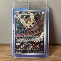 Noctowl SVP141 Black Star Promo Scarlet & Violet Holo Pokemon Card SEALED - Image 1