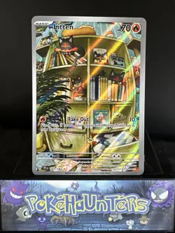 Pokemon Card Litten 167/162 Temporal Forces Holo Illustration Rare NM - Image 1