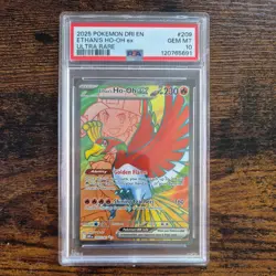 PSA 10 Ethans Ho-Oh EX 209/182 Pokemon Card Destined Rivals GEM MINT - Image 1
