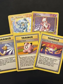 Pokemon TCG: Vintage Base 50 Card Lot: 2 Holo /3 Non Holo Rare 50% Of Lot - Image 1