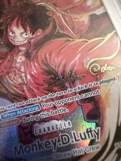 PSA 10 Luffy ST01-012 OP-05 Eiichiro Oda signed - One Piece Card ENGLISH TCG - Image 2