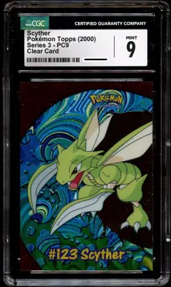 CGC 9 MINT Scyther PC9 CLEAR Topps Series 2 Pokemon Card - Image 2