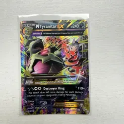 M Tyranitar EX 43/98 XY Ancient Origins Holo Rare Pokemon Card - NM - Image 1