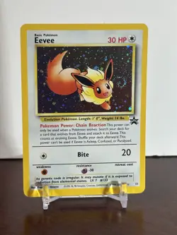 Eevee #11 Holo Black Star Promo Card WOTC NM Condition SWIRL!!!! - Image 1